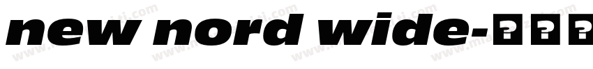 new nord wide字体转换